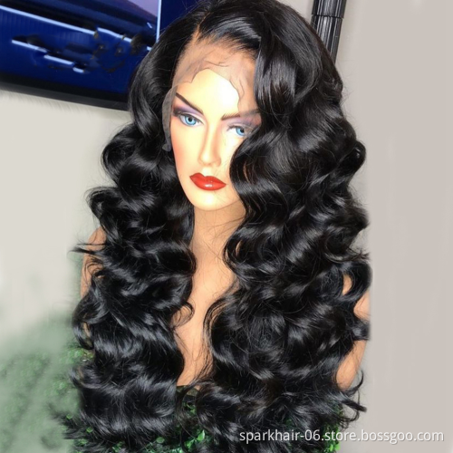 HD Full Lace Human Hair Wigs For Black Women,Wholesale Brazilian Virgin Hair HD Lace Front Wigs With Baby Hair